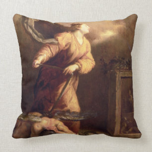 St. Margaret naast de verdwenen duivel (paneel) Kussen