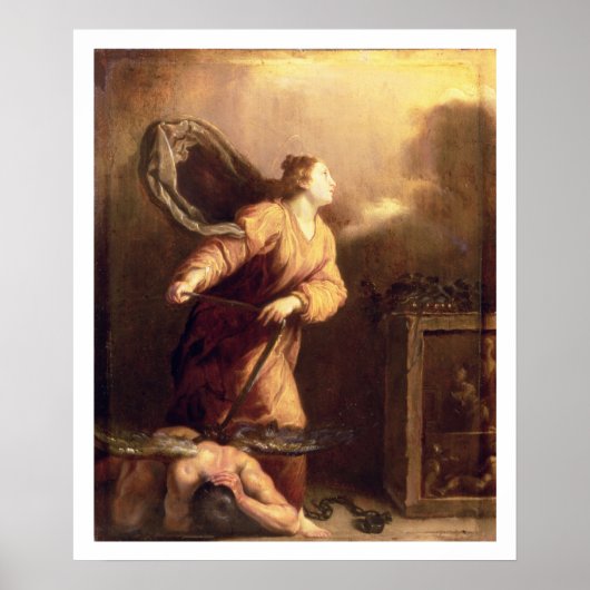 St. Margaret naast de verdwenen duivel (paneel) Poster (Voorkant)