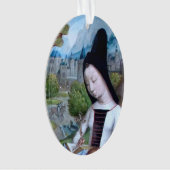 St. Margaret of Antioch (detail; M 070) Acrylyl Ornament (voorkant)