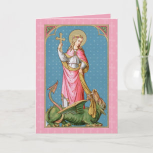 St. Margaret of Antioch (SAU 038) Blank Greeting Kaart