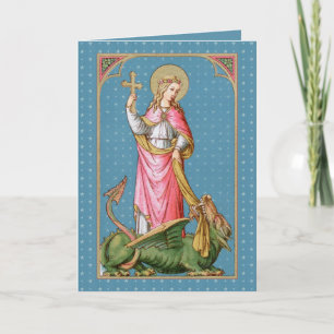 St. Margaret of Antioch (SAU 038) Blank Greeting Kaart