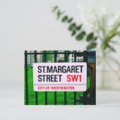 St. Margaret Street - Westminster Briefkaart (Staand voorkant)