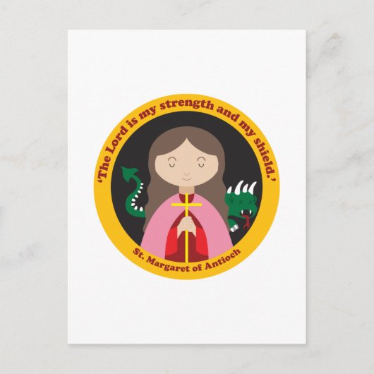 St. Margaret van Antioch Briefkaart (Voorkant)