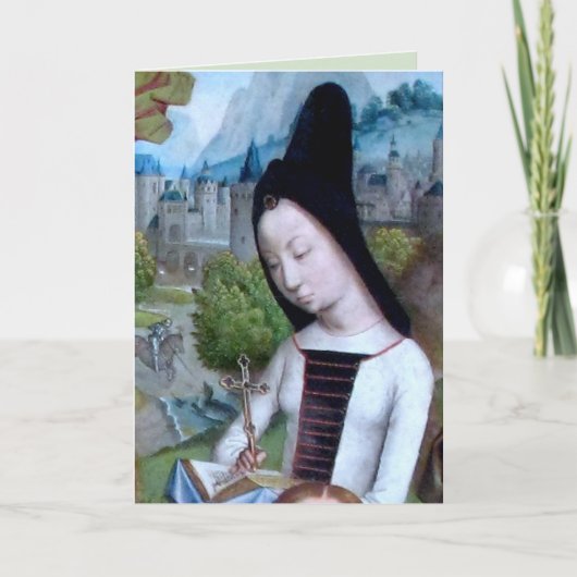 St. Margaret van Antioch (detail; M 070)-kaart Kaart (Voorkant)