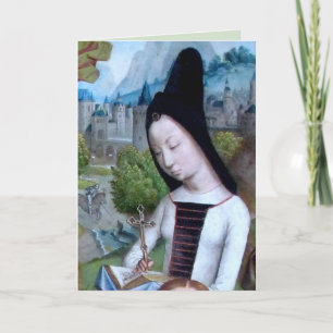 St. Margaret van Antioch (detail; M 070)-kaart Kaart