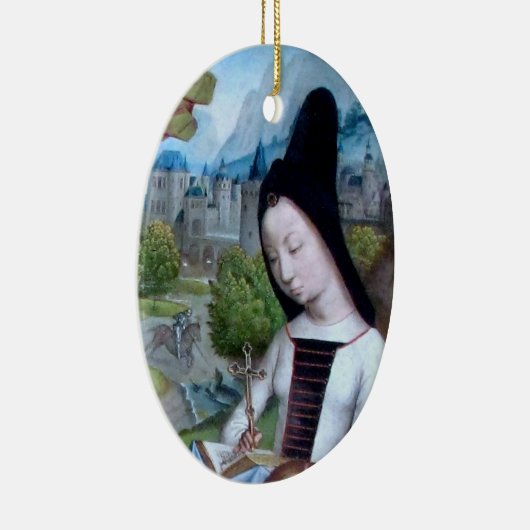 St. Margaret van Antioch (detail; M 070) Keramisch Ornament (Rechts)