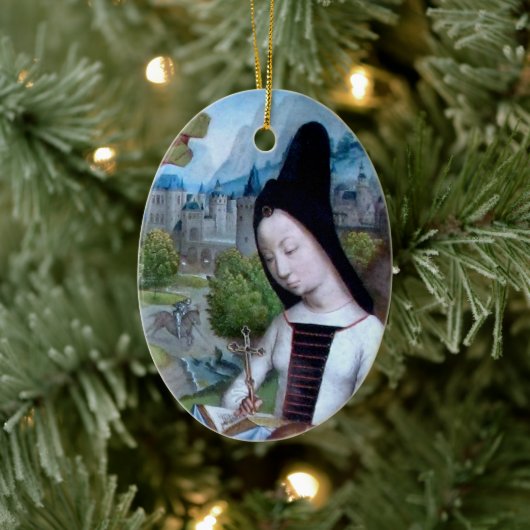 St. Margaret van Antioch (detail; M 070) Keramisch Ornament (Boom)