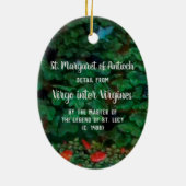 St. Margaret van Antioch (detail; M 070) Keramisch Ornament (Achterkant)