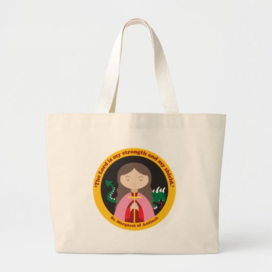 St. Margaret van Antioch Grote Tote Bag (Voorkant)