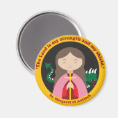 St. Margaret van Antioch Magneet (Voorkant / Achterkant)