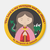 St. Margaret van Antioch Magneet (Voorkant)