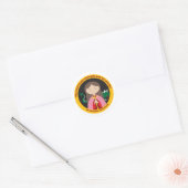 St. Margaret van Antioch Ronde Sticker (Envelop)