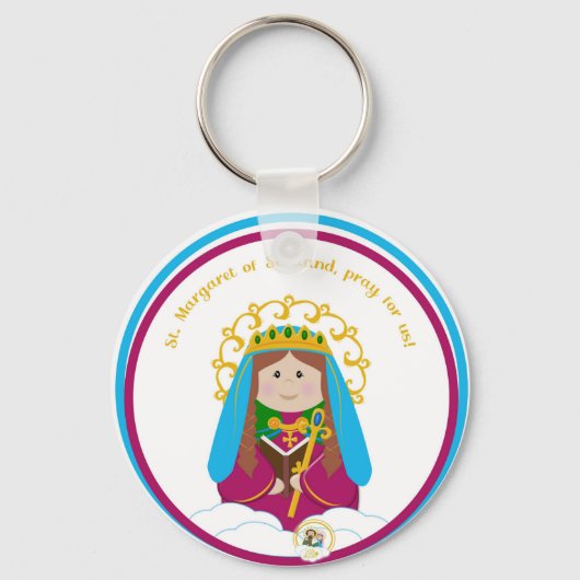 St. Margaret van Schotland Sleutelhanger (Voorkant)