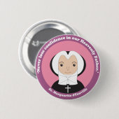 St. Marguerite d'Youville Ronde Button 5,7 Cm (Voorkant /achterkant)