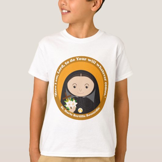 St. Maria Bertilla Boscardin T-shirt (Voorkant)