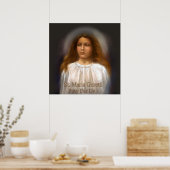 St Maria Goretti bidden voor ons. Poster (Keuken)