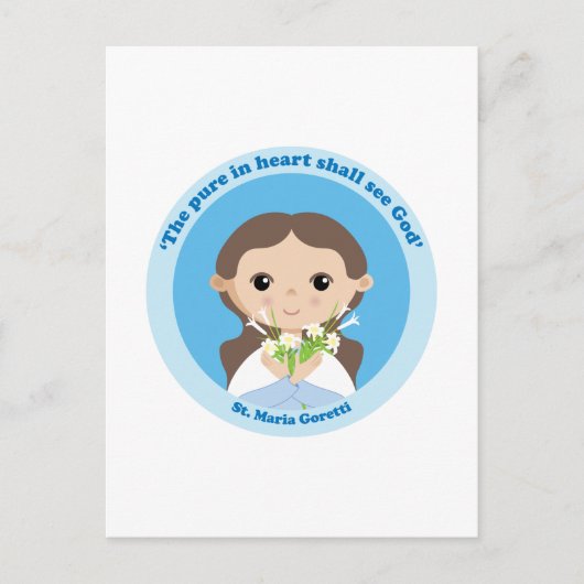 St. Maria Goretti Briefkaart (Voorkant)