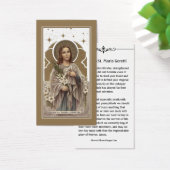 St. Maria Goretti Katholieke Prayer Heilige Kaart (Bureau)