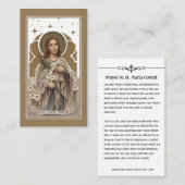 St. Maria Goretti Katholieke Prayer Heilige Kaart Plaatskaartje (Voorkant / Achterkant)