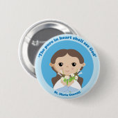 St. Maria Goretti Ronde Button 5,7 Cm (Voorkant /achterkant)