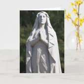 St. Maria in gebed kaart (Gele Bloem)