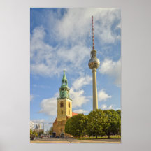 St. Mariakerk, Berlijn, Duitsland, Fernsehturm