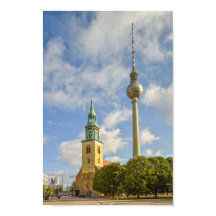 St. Mariakerk, Berlijn, Duitsland, Fernsehturm