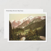 St Marie Bridge, Chamonix Valley, Frankrijk Briefkaart (Voorkant / Achterkant)