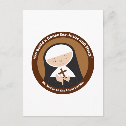 St. Marie van de Incarnatie Briefkaart (Voorkant)