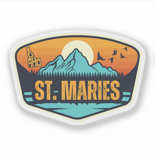 St. Maries, Idaho Sticker (Voorkant)