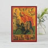 St. Marina (Margaret) icoon gebedskaart Feestdagenkaart (Staand voorkant)