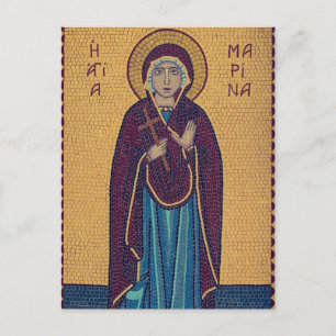 St. Marina van Antiochië Orthodoxe Christelijke Ic Briefkaart
