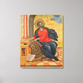 St. Mark - by Tzanes Emmanuel (1657) Canvas Afdruk