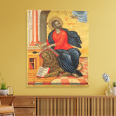 St. Mark - by Tzanes Emmanuel (1657) Canvas Afdruk (Insitu (Woonkamer))