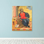 St. Mark - by Tzanes Emmanuel (1657) Canvas Afdruk (Insitu (Houten vloer))