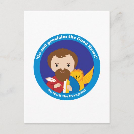 St. Mark de Evangelist Briefkaart (Voorkant)