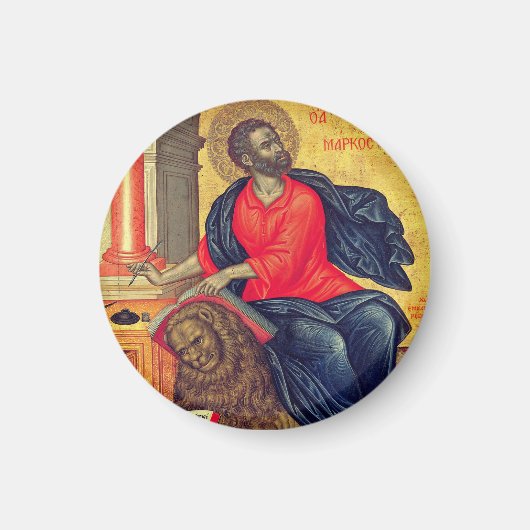 St. Mark - door Tzanes Emmanuel (1657) Magneet (Voorkant)