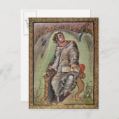 St. Mark op zijn bureau Briefkaart (Voorkant / Achterkant)