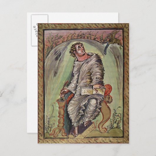 St. Mark op zijn bureau Briefkaart (Voorkant / Achterkant)