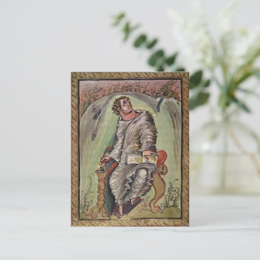 St. Mark op zijn bureau Briefkaart (Staand voorkant)