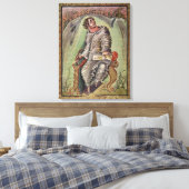 St. Mark op zijn bureau Canvas Afdruk (Insitu (Slaapkamer))
