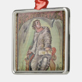 St. Mark op zijn bureau Metalen Ornament (Links)