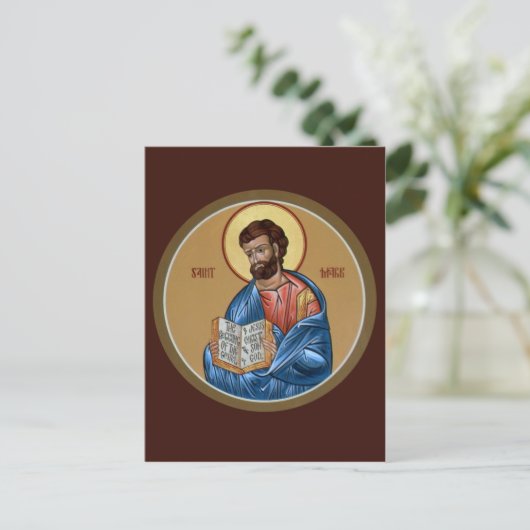 St. Mark Prayer Card Briefkaart (Staand voorkant)