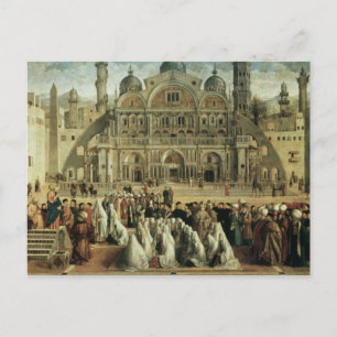 St. Mark Preaching in Alexandrië, Egypte, 1504-07 Briefkaart