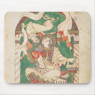 St. Mark, uit een evangelie van Corbie Abbey Muismat