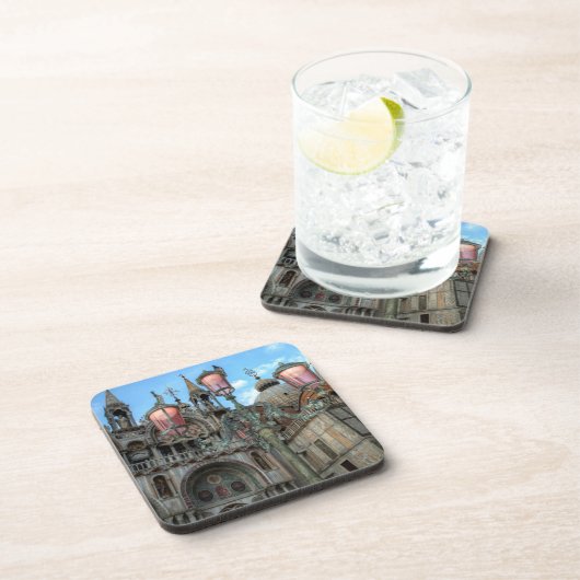 St. Marks and Lamp, Venice, Italië Drankjes Onderzetter (Rechterzijde)