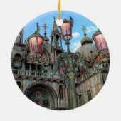 St. Marks and Lamp, Venice, Italië Keramisch Ornament (Achterkant)