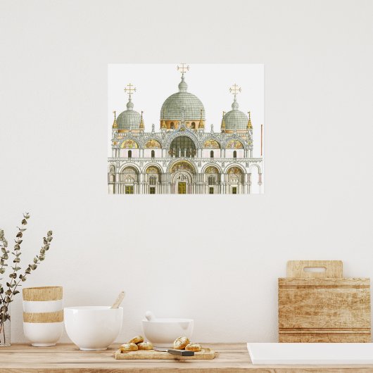 St. Mark's Basilica. Venice Italië Poster (Keuken)