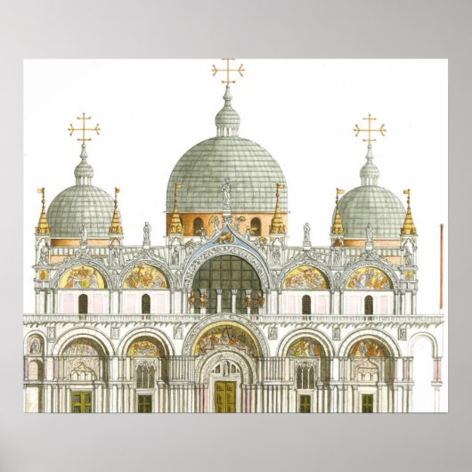 St. Mark's Basilica. Venice Italië Poster (Voorkant)