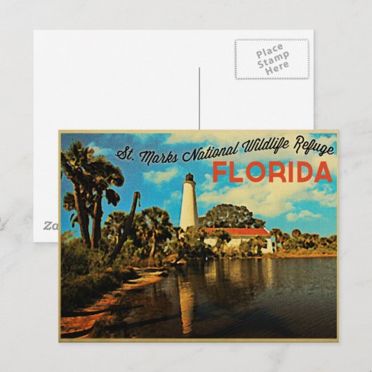 St. Marks Lighthouse Florida Briefkaart (Voorkant / Achterkant)